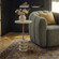 Adames Drink Table in Brushed Brass (52|51166)