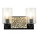 Bocage Two Light Vanity in Matte Black (175|BB90586MB-2B1S)