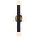 Calla LED Vanity Light in Brushed Gold/Black Vegan Leather (347|WS26624-BG/BVL)
