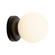 Fiona One Light Wall Sconce in Matte Black/Opal Glass (452|WS686405MBOP)