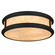 Colette LED Flush Mount in Matte Black (10|COLE1616MBK)