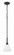 Pleated II One Light Pendant in Flat Black (46|62391-FB)