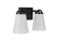 Zane Two Light Vanity in Flat Black (46|20714FB2)