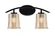 Kurve Two Light Bath Bar in Matte Black (200|3722-MB-5033)