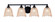 Paramount Four Light Bath Bar in Matte Black (200|3424-MB-4233)