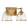 Wynnfrost Two Light Vanity in Brushed Gold (7|15022-791)