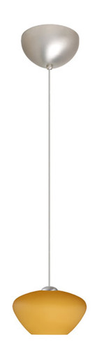 Peri One Light Pendant in Satin Nickel