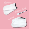 White Terry Towel Manicure Mitts and Pedicure Bootiesfor Spa Treatments (Pair)