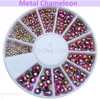 NEW Metal Chameleon Flatback Rhinestone Wheel - 240PCS (1mm-5mm)