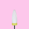 White Ceramic Master Cross-Cut Football/Flame/Typhoon Nail Drill Bit (Extra Fine) 