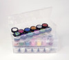 Empty Plastic Container Box Storage for Nail Art Glitter (24.8cm X 7.7cm X 4.6cm)