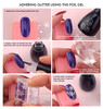 Using TNS Foil Gel to Adhere Glitter to The Nail