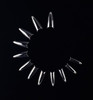 Pointed Oval French Well-less Nail Tips - Clear