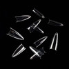 Pointed Oval French Well-less Nail Tips - Clear