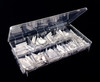 Pointed Oval French Well-less Nail Tips - White