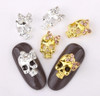 Silver & Gold Crystal Sugar Skulls with Bows - Great for Halloween! Silver & Gold Crystal Sugar Skulls with Bows - Great for Halloween!