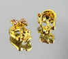 Gold Crystal Sugar Skulls with Bows - Great for Halloween!