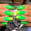 Example - INM Northern Lights Holographic Neon Green Glitter Acrylic Nail Powder