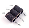 Grit Comparison #240 #180 #80 TNS Premium Black Sanding Bands - FINE #240 GRIT