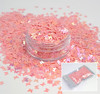 Pink Iridescent Butterfly Glitter for Nail Art 3mm - 1oz Bag