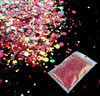 TNS Cherry Pizzazz Glitter Mix for Nail Art - 1oz Bag