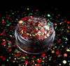 TNS Red Pizzazz Glitter Mix for Nail Art - 1oz Bag