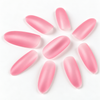 Medium Oval Pink Full Cover Etched Press On Gel Nail Tips (Box of 504PCS, 10 Sizes)