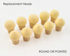Replacement Sponge Heads for Puff Aero Ombre Pen (Round or Pointed)