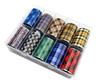 Coloured Tartan Fabric Style Nail Art Transfer Foil Set (10 Designs Per Box)