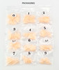 NEW Natural Look Nude Short Water Drop Cusp Full Cover Press On Nail Tips (Bag of 528) - Packaging