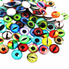 100PCS Dragon Reptile Monster Eyes Cabochons 6mm for Nail Art - Spooky Eyes Great for Halloween!