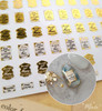 Moxie Ultra Thin Flexible Nail Art Stickers - Gold Antique Love Notes