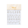 Moxie Ultra Thin Flexible Nail Art Stickers - Gold Rose Nail Stickers