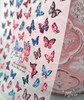 Moxie Ultra Thin Flexible Nail Art Stickers - 5D Colourful Butterflies