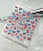 Moxie Ultra Thin Flexible Nail Art Stickers - 5D Colourful Butterflies