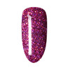 TNS Quick Dip Fast Setting Coloured Powder 28gm - Maroon Pink Sparkles QD093 (Pink Maroon Glitter)