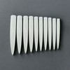 Extra Long Pointed Straight White Display Nail Tips (Pack of 10) - Approx. 9cm Long