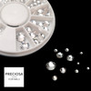 Preciosa Flatback Rhinestones Crystal Clear Nail Art (100PCS Wheel) - SS3 to SS30