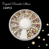 Crystal Paradise Shine Flatback Round Rhinestone Crystal Nail Art Wheel (240PCS)