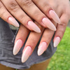 Moxie Almond Medium Clear Nail Tips for Soft Gel