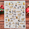 Christmas Nail Stickers (Gold, White, Black) - Trees, Bells, Holly, Christmas & New Years Text