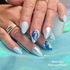 Moonlight Reflections White Chrome Pigment Powder (Glazed Nails)