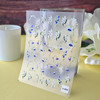Moxie Ultra Thin Flexible Nail Art Stickers - White & Blue Tulips/Lilies