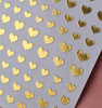 Moxie Ultra Thin Flexible Nail Art Stickers - Gold Hearts