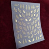 Moxie Ultra Thin Flexible Nail Art Stickers - 5D Gold Angel Wings