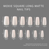 Size Chart for Sheer Nude Long Square Long Nail Tips