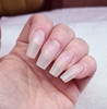 Sheer Nude Long Square Long Nail Tips