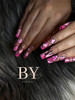 Moxie Baby Pink & Neon Pink Liners by @nails&beautybykennedy