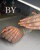 Moxie Coloured UV/LED Line Nail Gels - Neon Orange By @nails&beautybykennedy