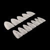 Clear Stiletto Medium Full Cover Matte Nail Tips (Bag of 504PCS) - Extra Wide Fit!